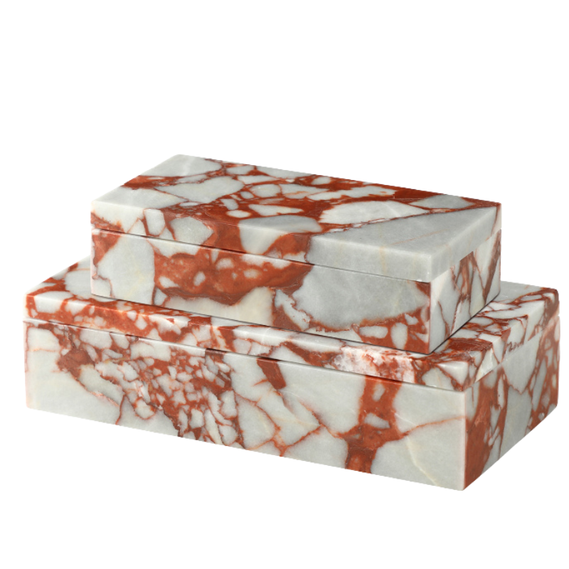 Marbre Decorative Box - Vino Rosso - Small