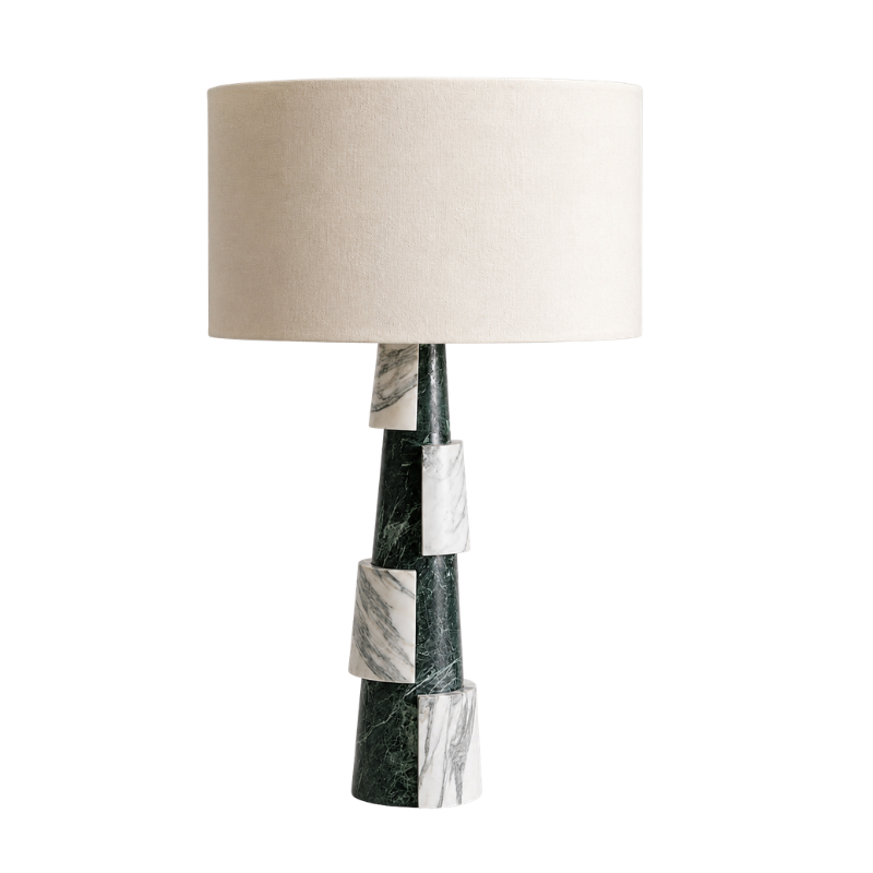 Verde Forma Marble Table Lamp