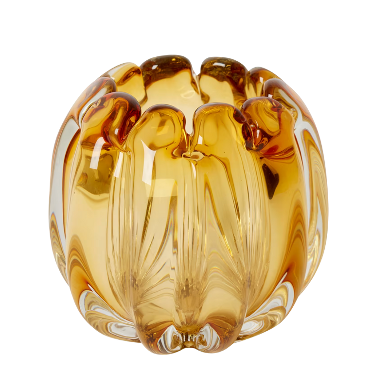 Audrey Amber Vase - Small