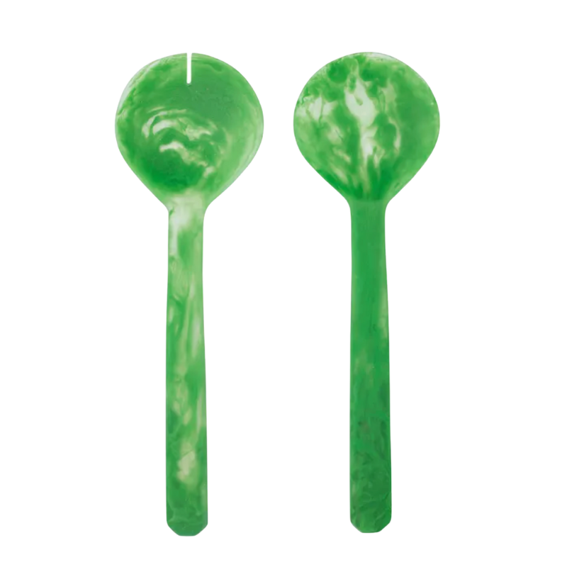 Sabrina Resin Salad Servers (Set of 2) - Jade
