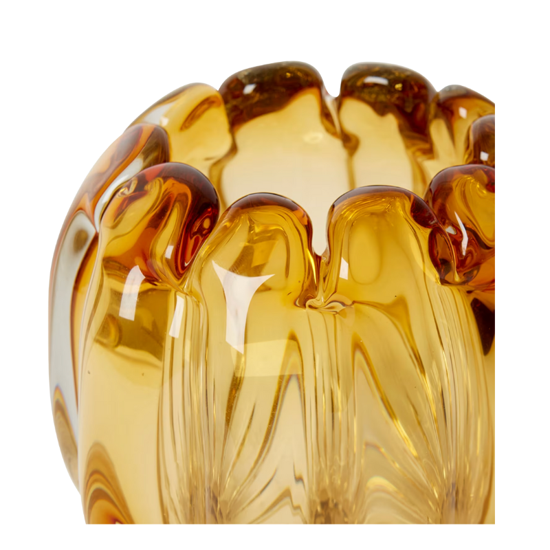 Audrey Amber Vase - Small