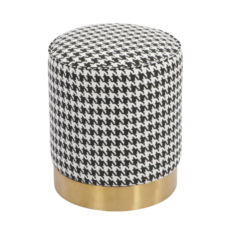 Louis Ottoman - Houndstooth - FLOOR STOCK