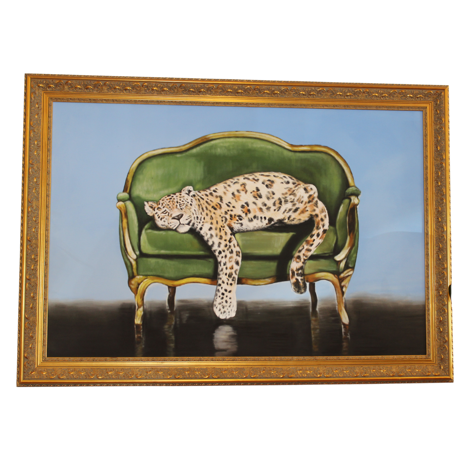 Sofa Leopard - Custom Art | Natalie Jayne Interiors | Perth, WA