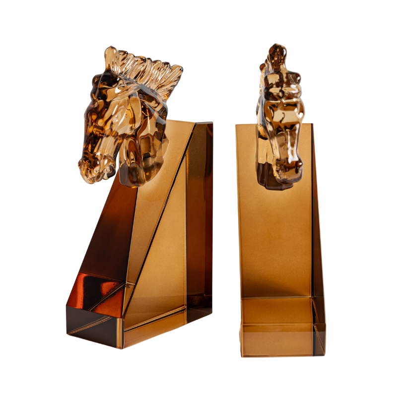 Croydon Crystal Bookend Amber | Natalie Jayne Interiors | Perth, WA