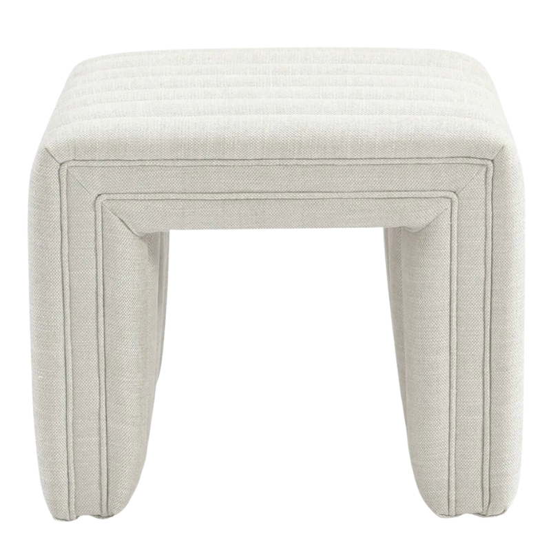 Langham Stool Natural Linen | Natalie Jayne Interiors | Perth, WA