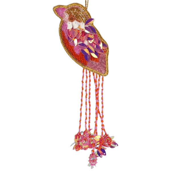 Tropicana Hanging Sequin Bird Decoration | Natalie Jayne Interiors | Perth, WA