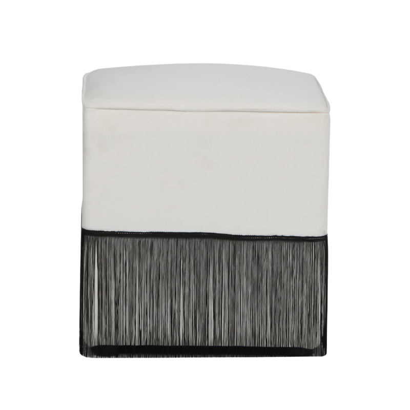 Buchanan Ottoman Blanc | Natalie Jayne Interiors | Perth, WA