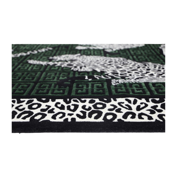 Gianni Leopard Rug Green | Natalie Jayne Interiors | Perth, WA | Luxury Rugs and Accessories