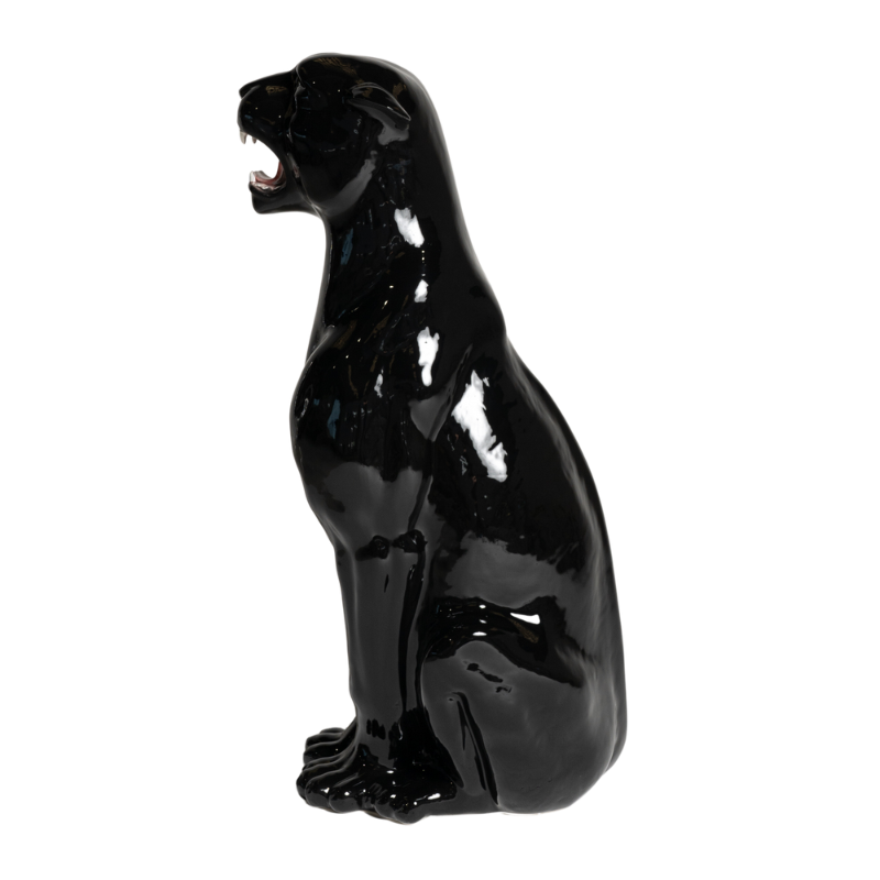 Large Sitting Panther Black | Articolo | Perth, WA | Luxury Home Accessories