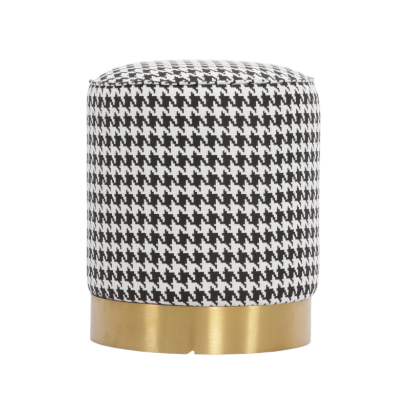 Louis Ottoman Houndstooth | Natalie Jayne Interiors | Perth, WA