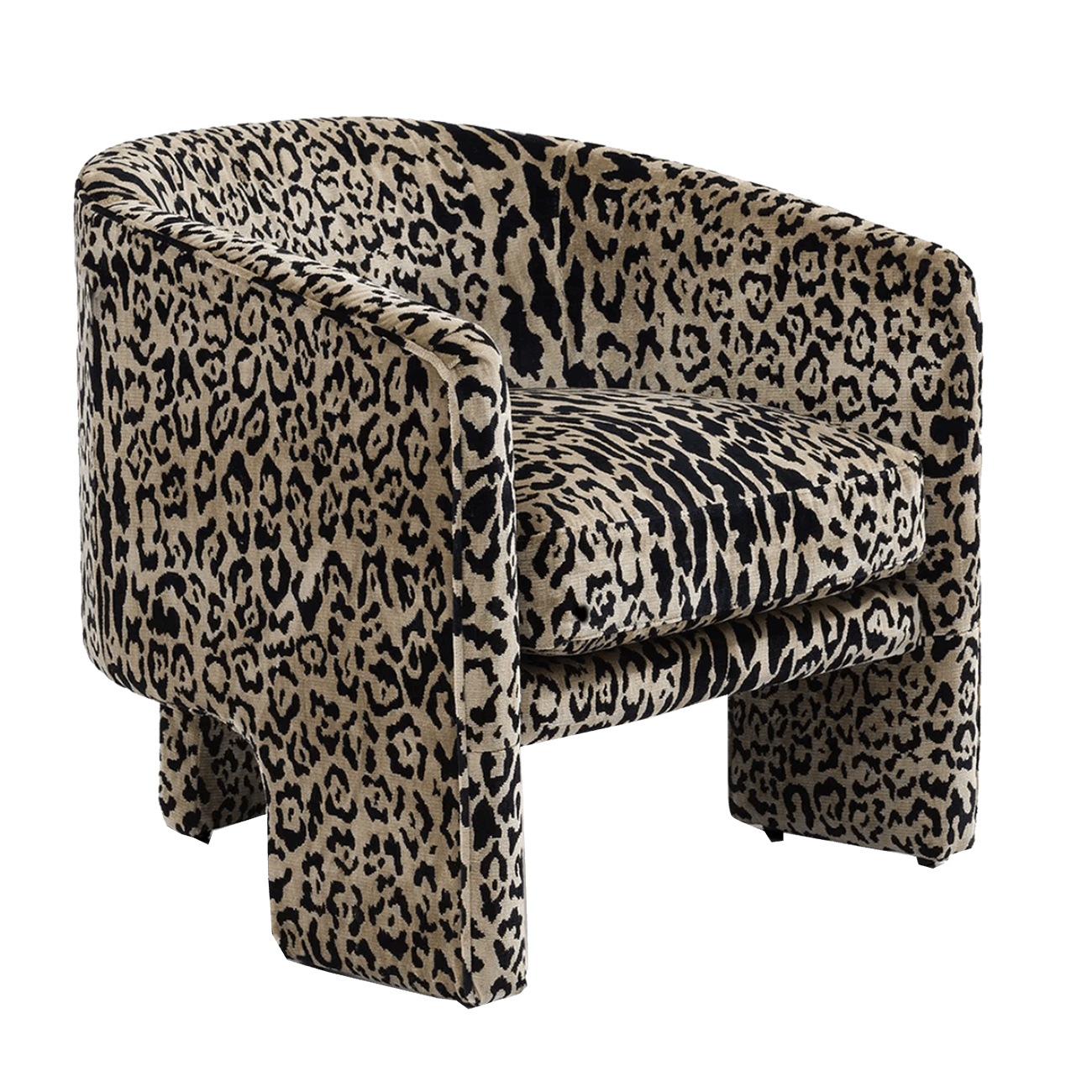 Leopard print velvet tub chair | Luxury armchairs and seating - Perth WA