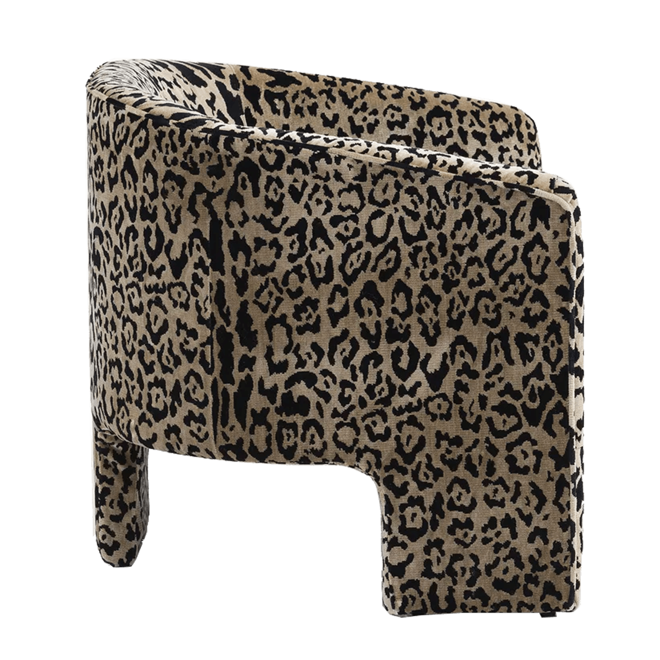 Leopard print velvet tub chair | Luxury armchairs and seating - Perth WA