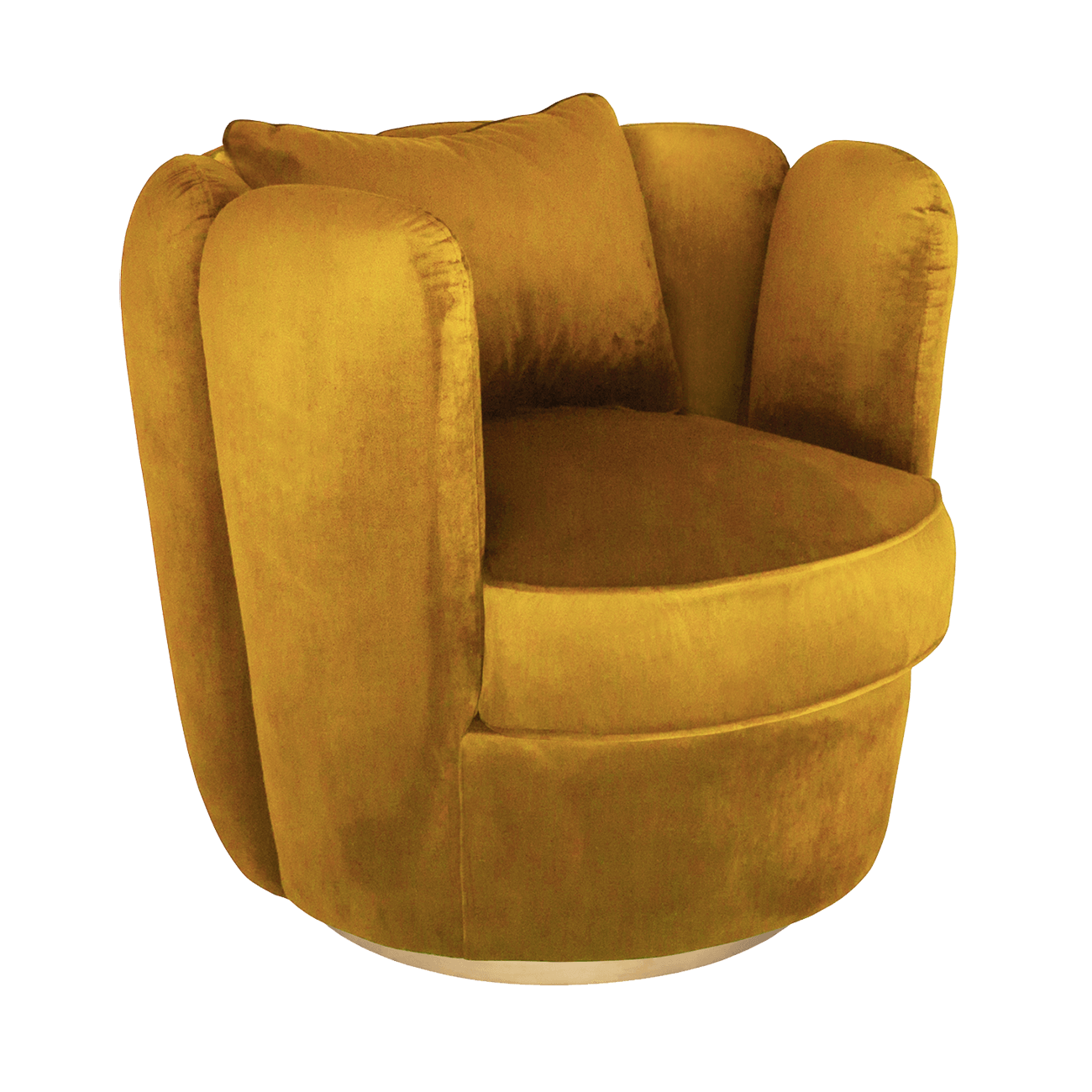 Tulip Swivel Chair in Vintage Marigold | Darcy & Duke furniture Perth WA