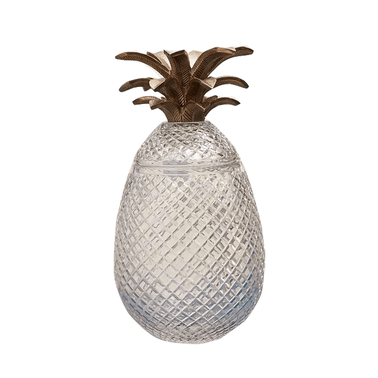 Art deco style crystal pineapple jar with gold leaf detailing | Pineapple home decor, Perth WA