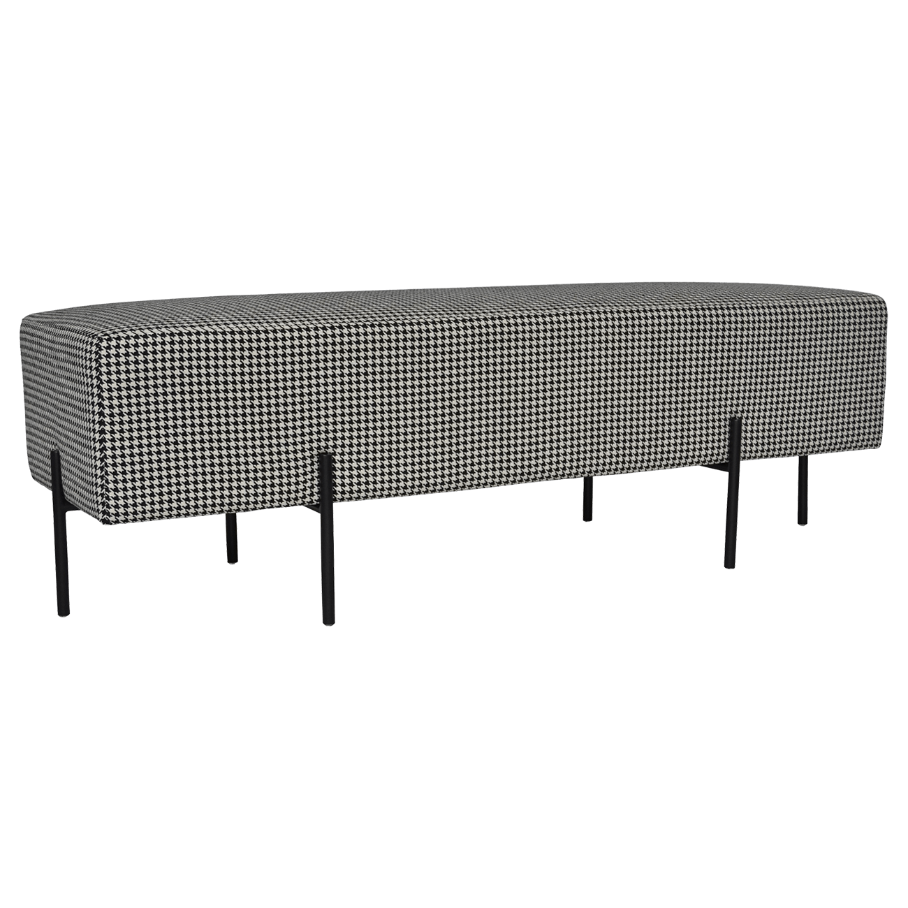 Coco Quilted Ottoman - Houndstooth | Luxury bed ends & bench seats - Perth WA