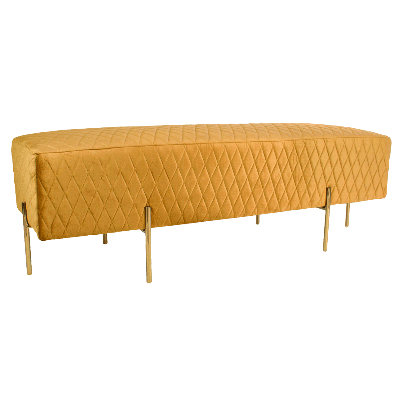Coco Ottoman - Vintage Gold | Darcy & Duke Perth WA