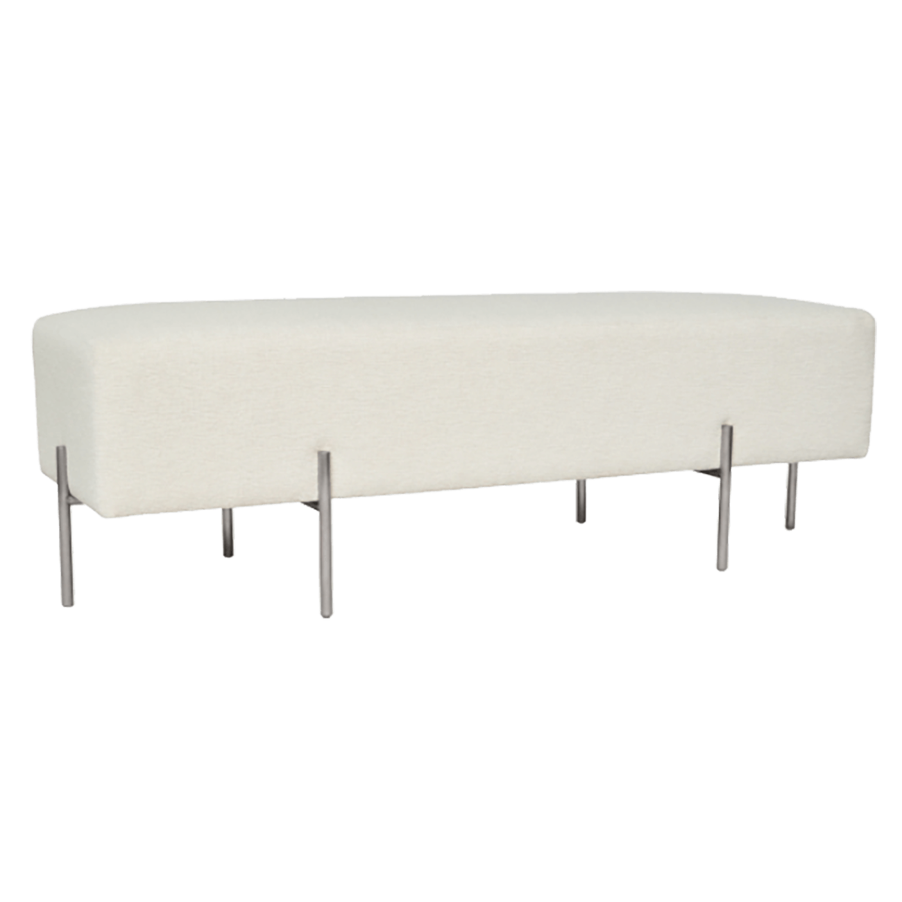 Coco quilted ottoman - textured pearl | Darcy & Duke, Perth WA