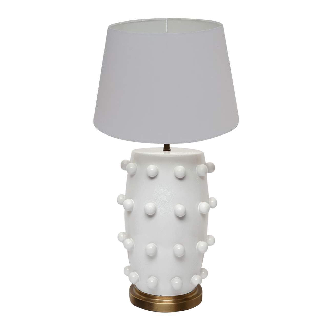 White lamp with white lampshade | Unique table lamps Perth WA