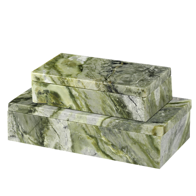 Marbre Decorative Box - Verde Alpi - Large