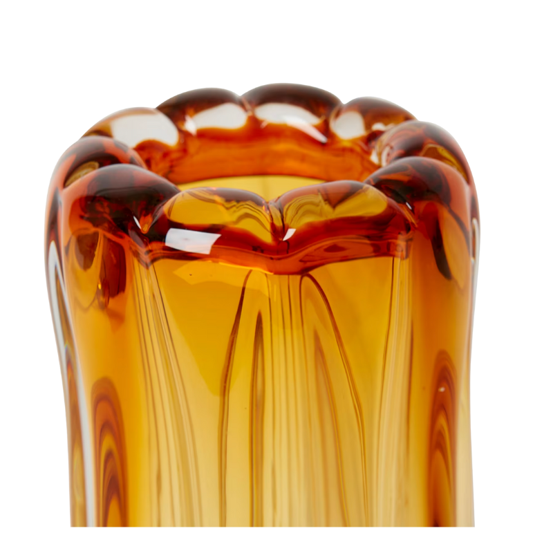Audrey Amber Vase - Large