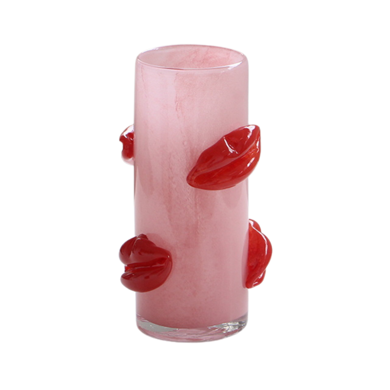 "Kiss Me" Glass Vase