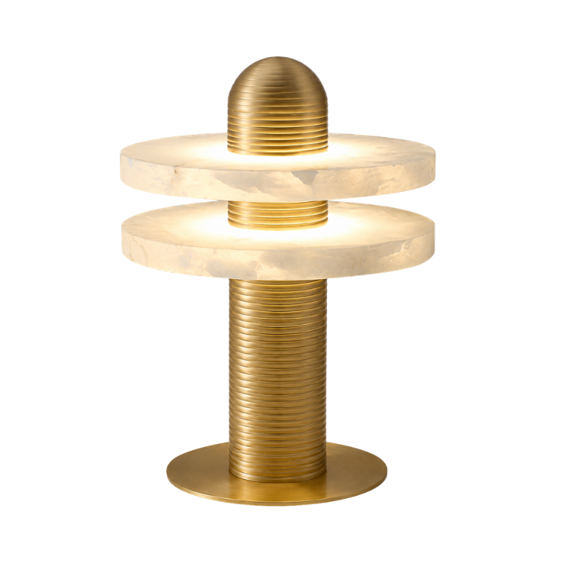 Aureus Marble Disc Table Lamp