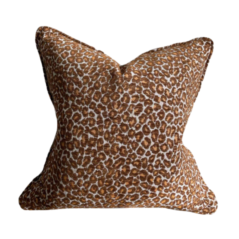 Caramel Leopard Cushion | Natalie Jayne Interiors | Perth, WA