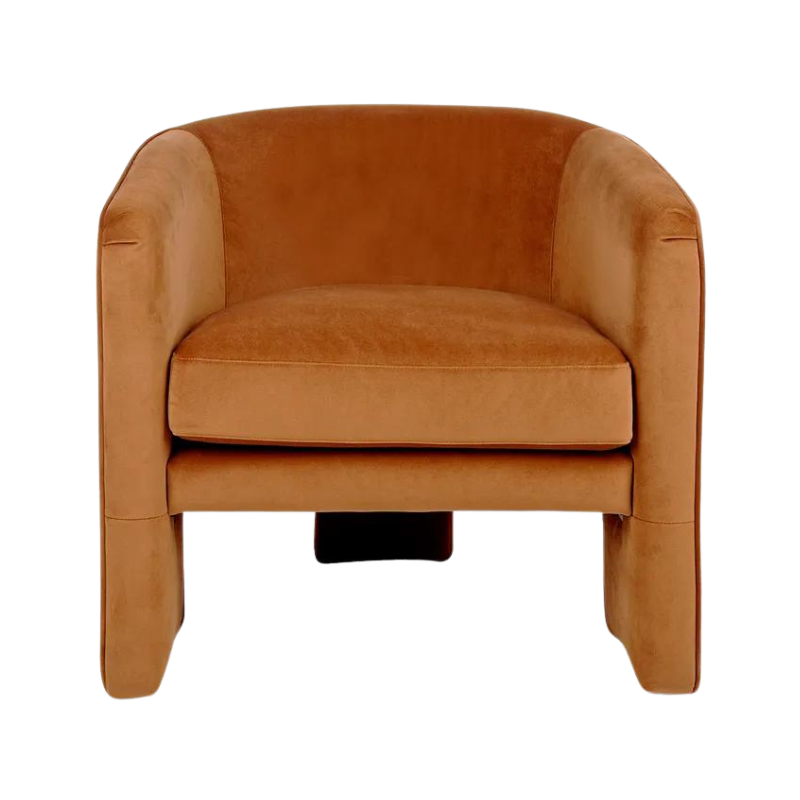 Afia Seat Caramel Velvet | Natalie Jayne Interiors | Perth, WA