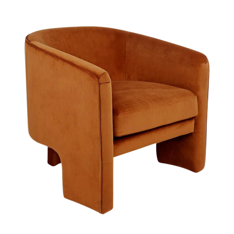 Afia Seat Caramel Velvet | Natalie Jayne Interiors | Perth, WA