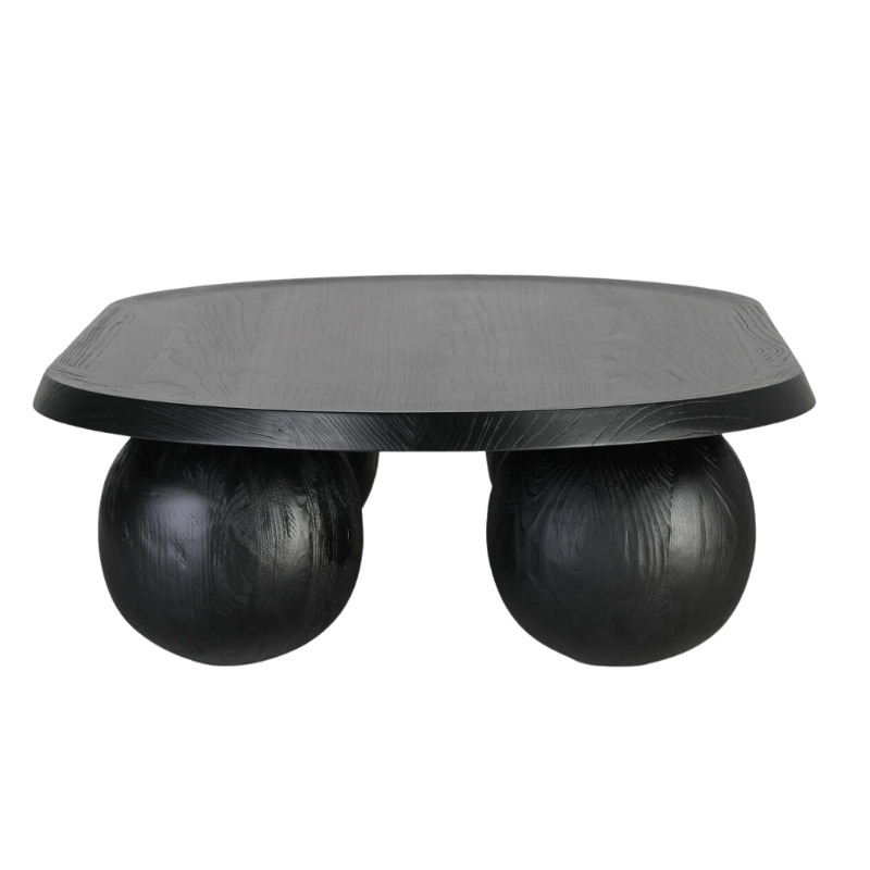 Elba Oval Coffee Table Black | Natalie Jayne Interiors | Perth, WA