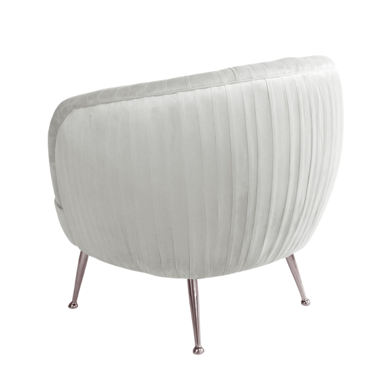 Kelly Velvet Armchair Argent Silver | Natalie Jayne Interiors | Perth, WA