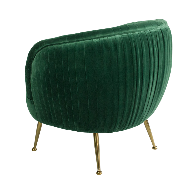 Kelly Velvet Armchair Emerald Green | Natalie Jayne Interiors | Perth, WA