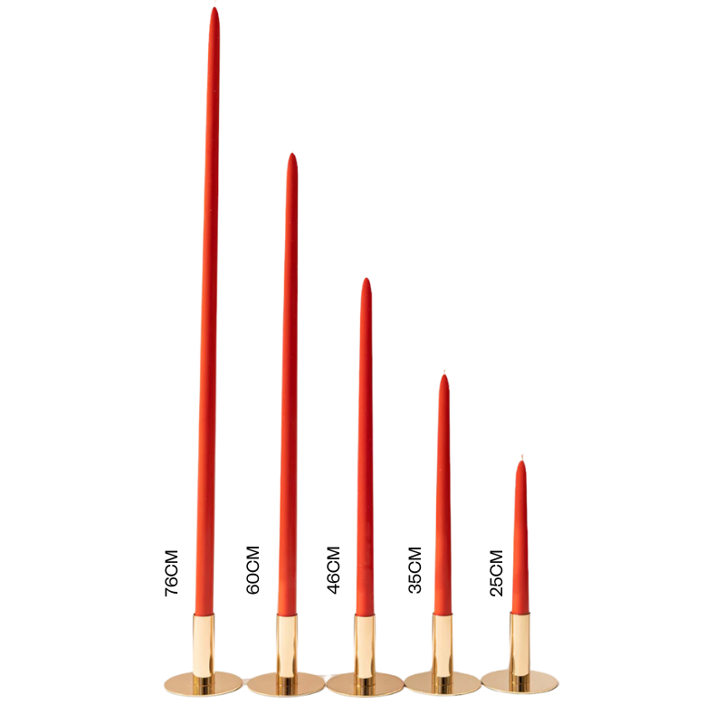 Hall of Flame Taper Candle Poppy Red | Natalie Jayne Interiors | Perth, WA