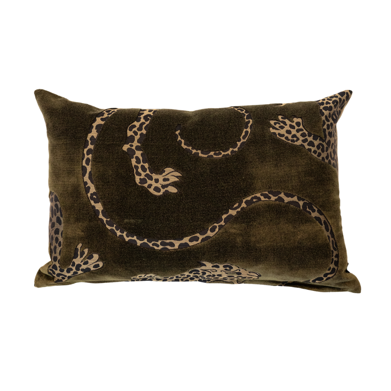 Panthera Cushion Olive | Natalie Jayne Interiors | Perth, WA