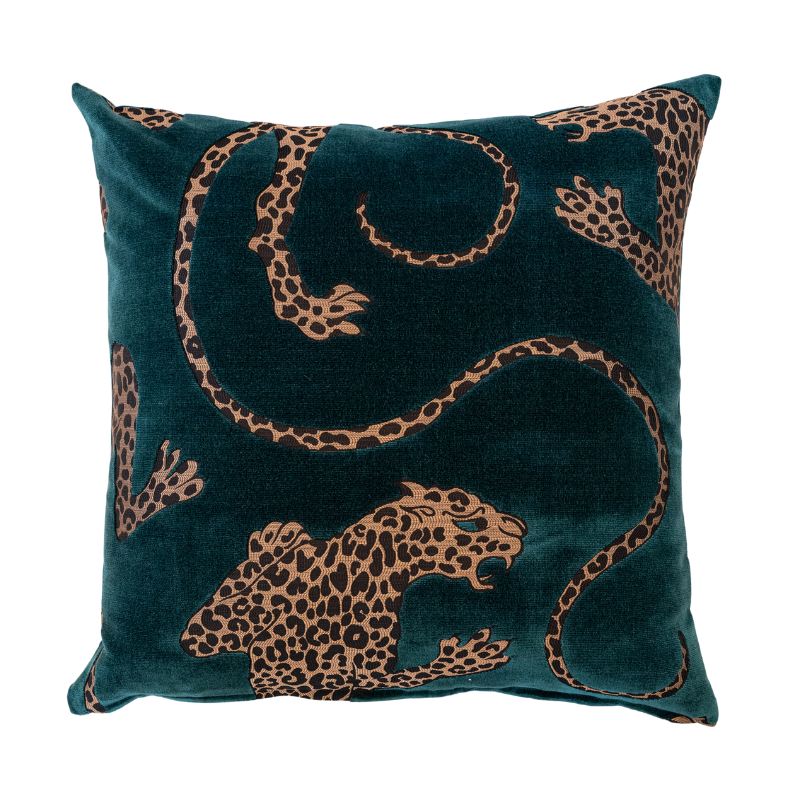 Panthera cushion Teal | Natalie Jayne Interiors | Perth, WA