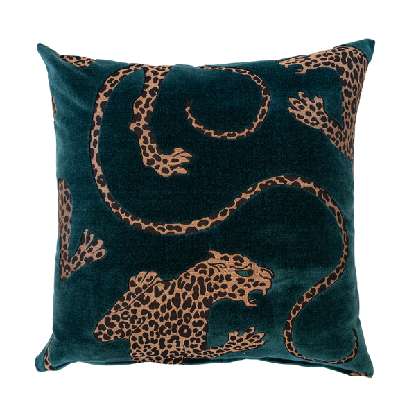 Panthera cushion Teal | Natalie Jayne Interiors | Perth, WA