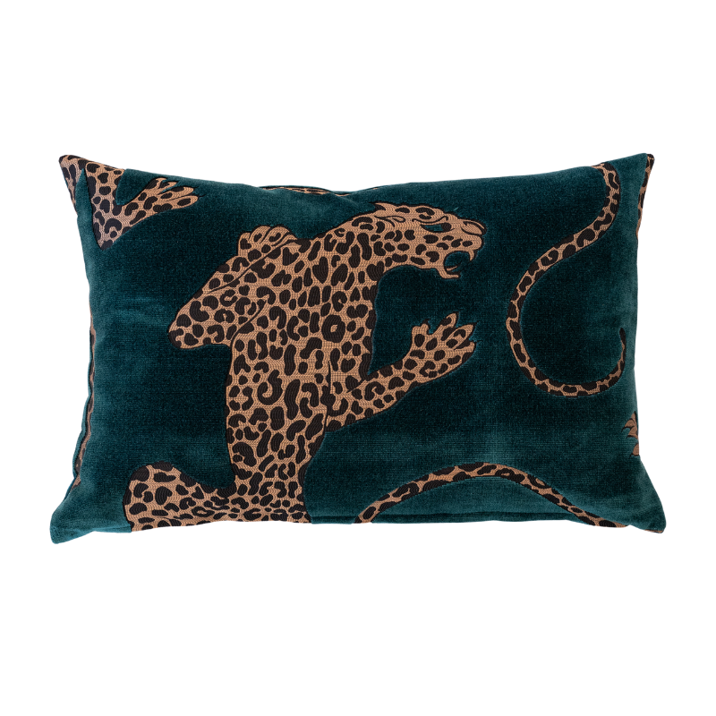 Panthera Cushion Teal | Natalie Jayne Interiors | Perth, WA