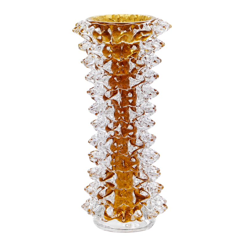 Julia Tall Amber Candle Holder