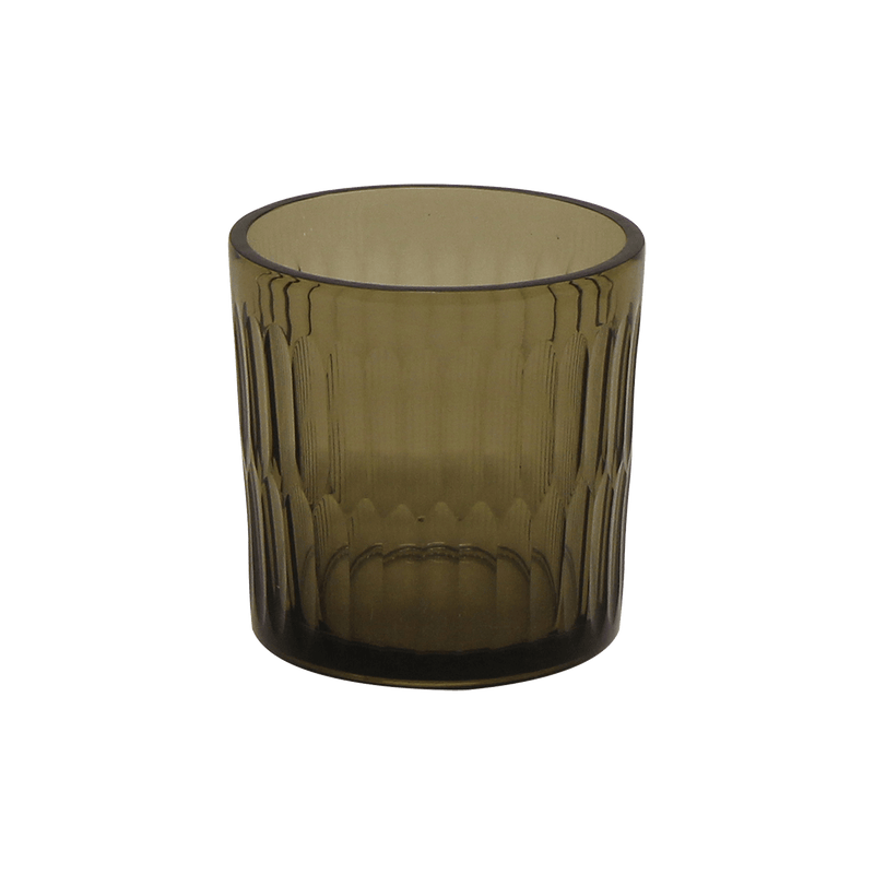 Smoked khaki green glass ice bucket | Barware & Glassware - Perth WA
