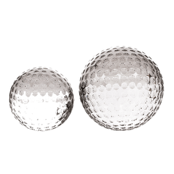 Glass ball paperweight with embossed polka dot patterning - Decorative Accessories, Perth WA