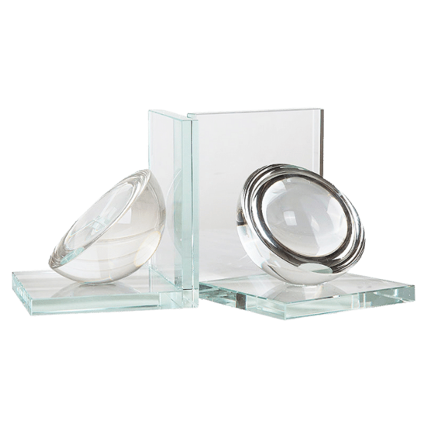 Neville Crystal Bookends