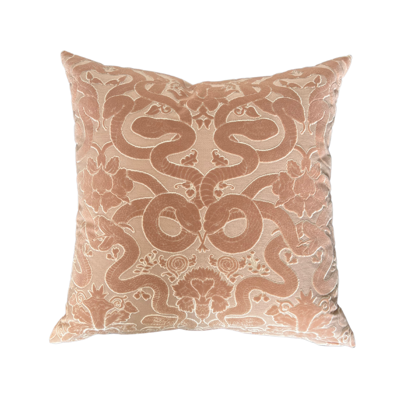 Signature Cushion Pink Serpent | Natalie Jayne Interiors | Perth, WA | Luxury Accessories