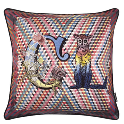 Christian Lacroix Monogram Me Lacroix! Multicolore Cushion | Natalie Jayne Interiors | Perth, WA
