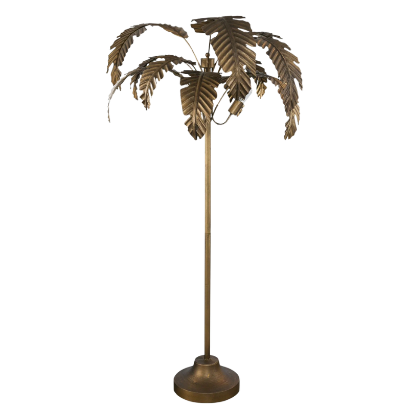 Bahama Palm Floor Lamp Gold | Natalie Jayne Interiors | Perth, WA