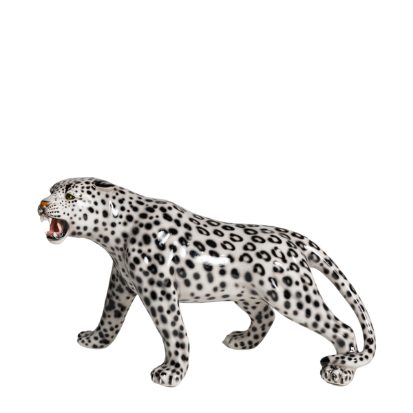Walking Leopard Black and White | Articolo | Perth, WA | Luxury Home Accessories