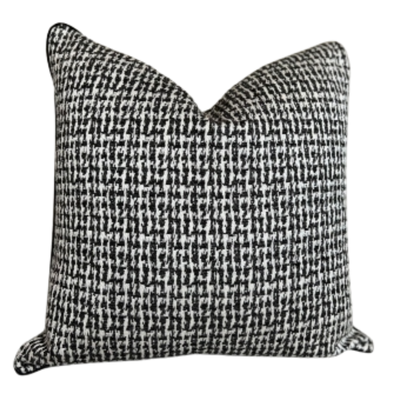 Houndstooth Tweed Cushion | Natalie Jayne Interiors | Perth, WA