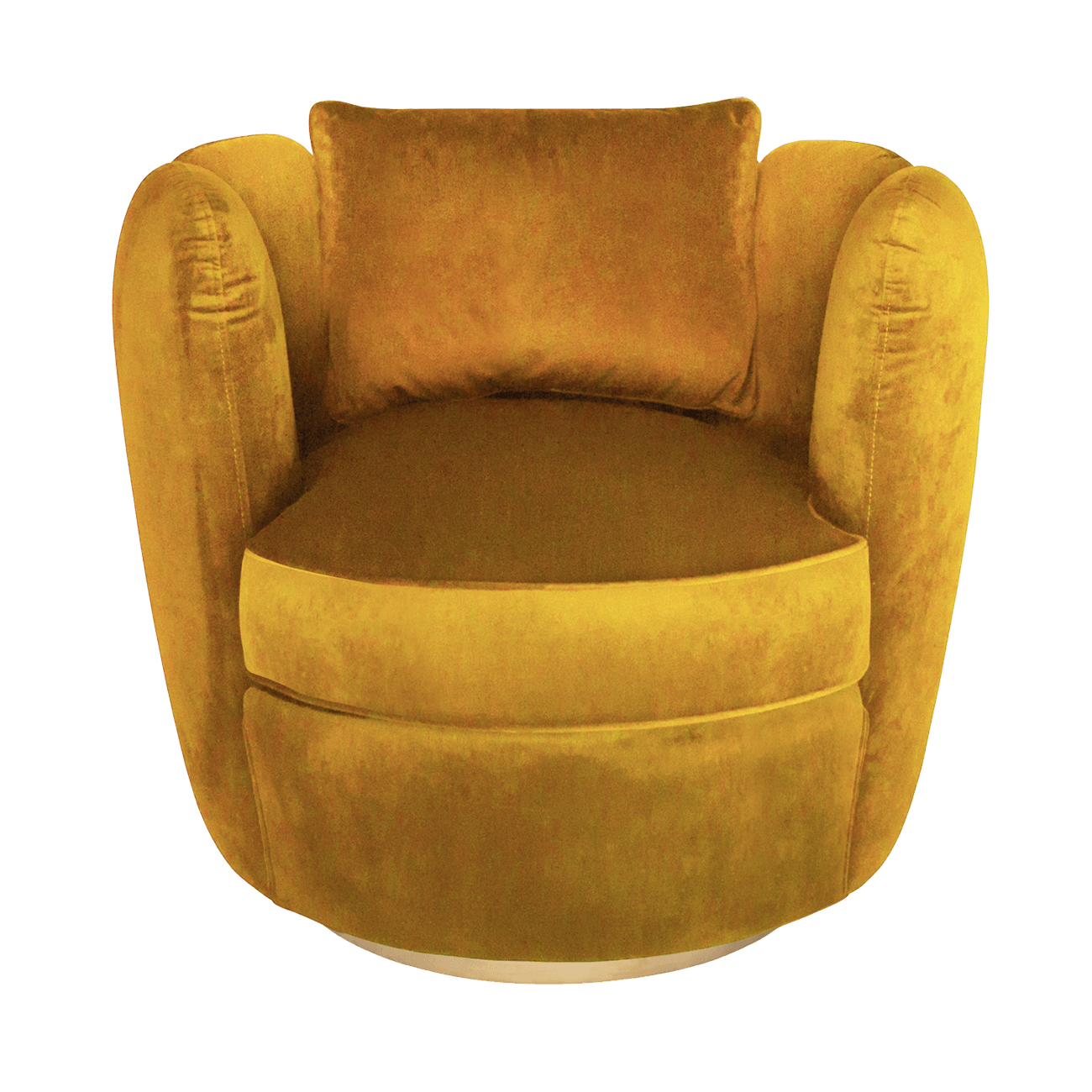 Tulip Swivel Chair in Vintage Marigold | Darcy & Duke furniture Perth WA