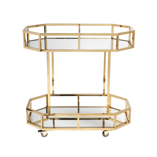 Townhouse Drinks Trolley - Gold