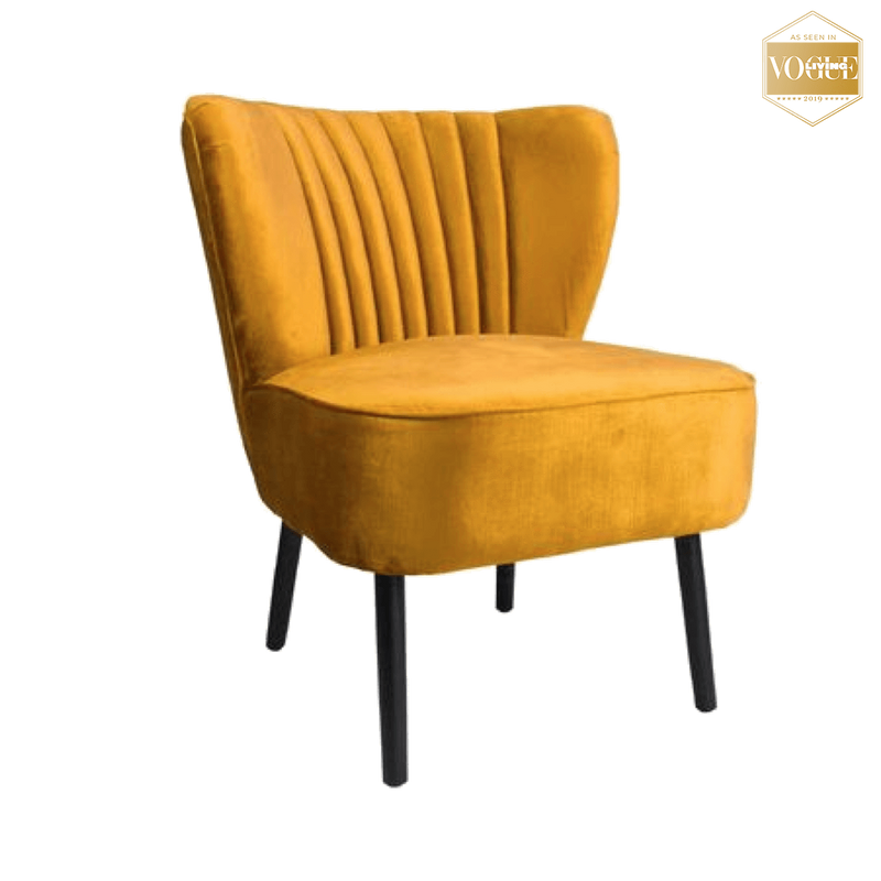 Gold Slipper Chair | As seen in Vogue Living Magazine - Perth, WA