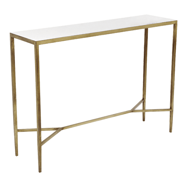 Gold & white marble console | Console tables & buffets, Perth WA